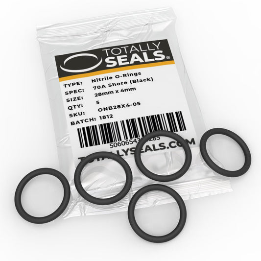 28mm x 4mm (36mm OD) Nitrile O-Rings - Totally Seals®