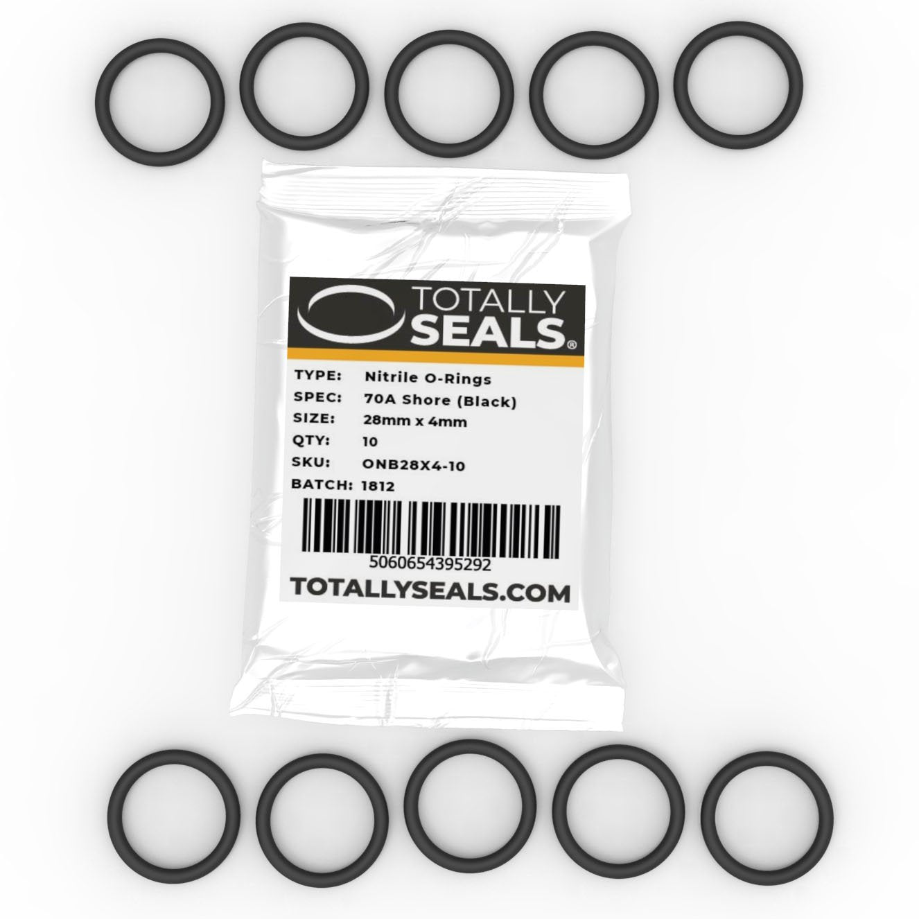 28mm x 4mm (36mm OD) Nitrile O-Rings - Totally Seals®