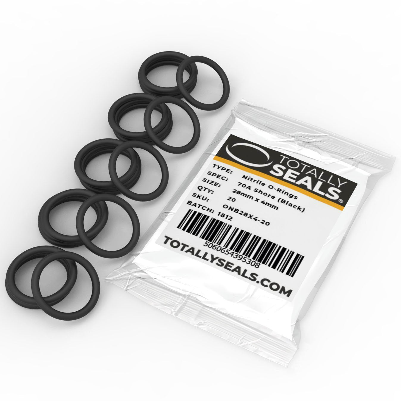 28mm x 4mm (36mm OD) Nitrile O-Rings - Totally Seals®