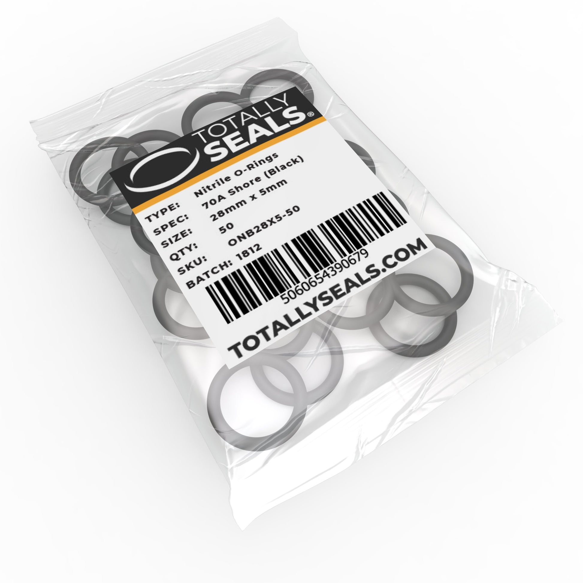 28mm x 5mm (38mm OD) Nitrile O-Rings - Totally Seals®