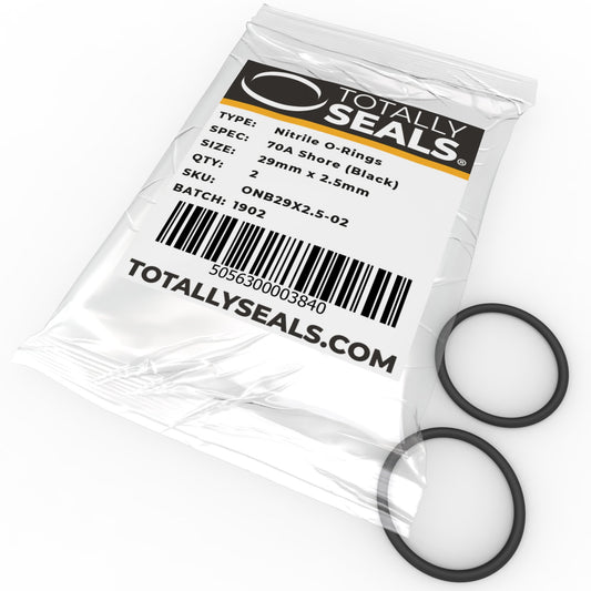 29mm x 2.5mm (34mm OD) Nitrile O-Rings - Totally Seals®