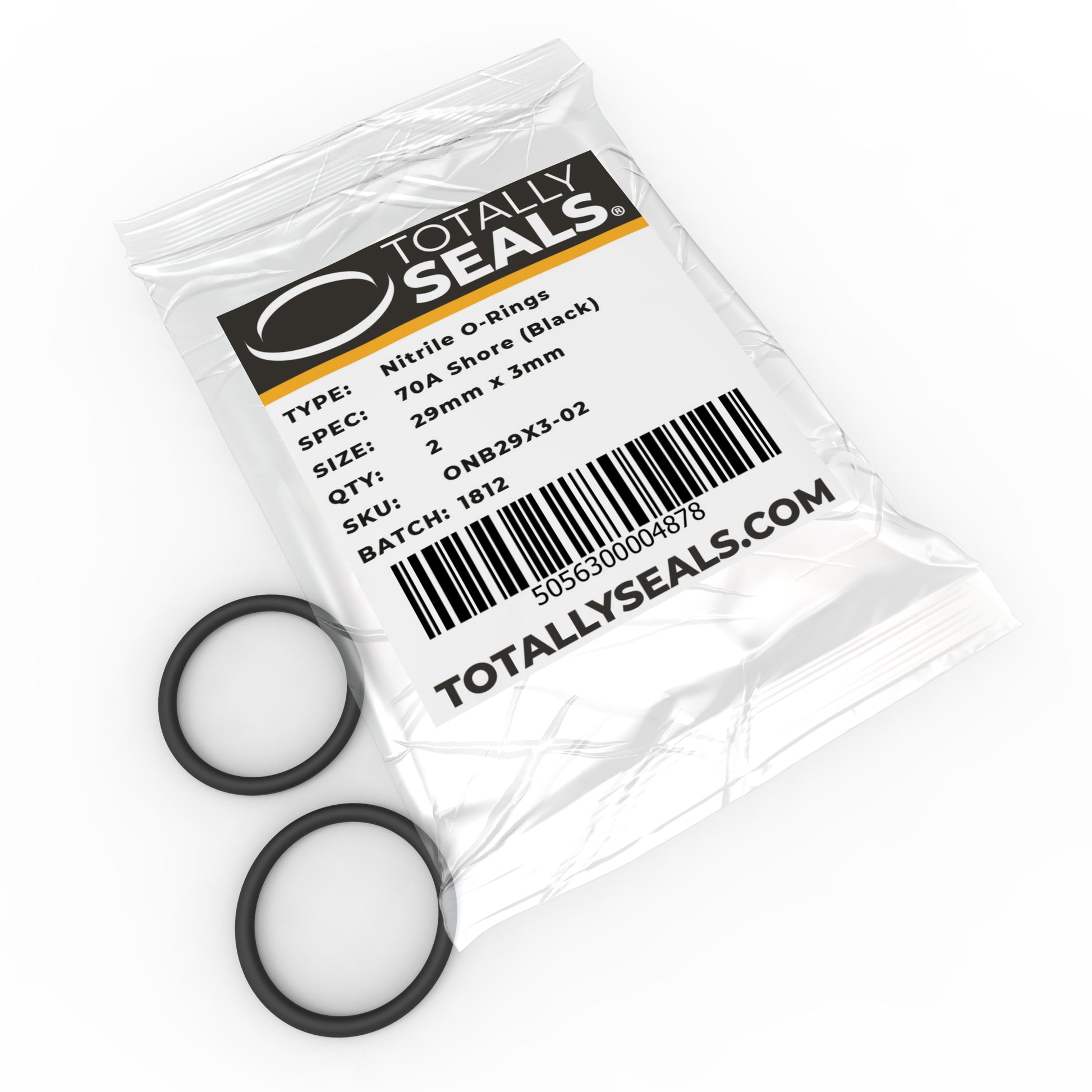 29mm x 3mm (35mm OD) Nitrile O-Rings - Totally Seals®