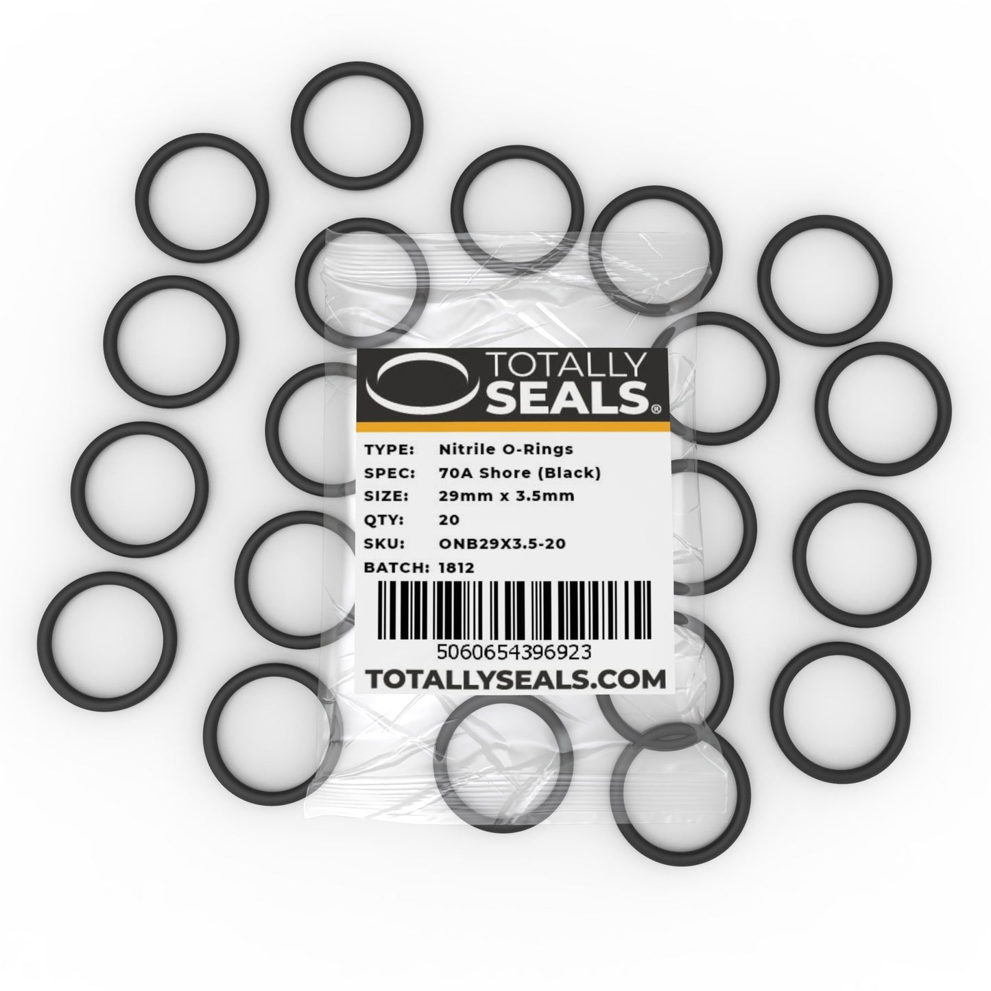 29mm x 3.5mm (36mm OD) Nitrile O-Rings - Totally Seals®