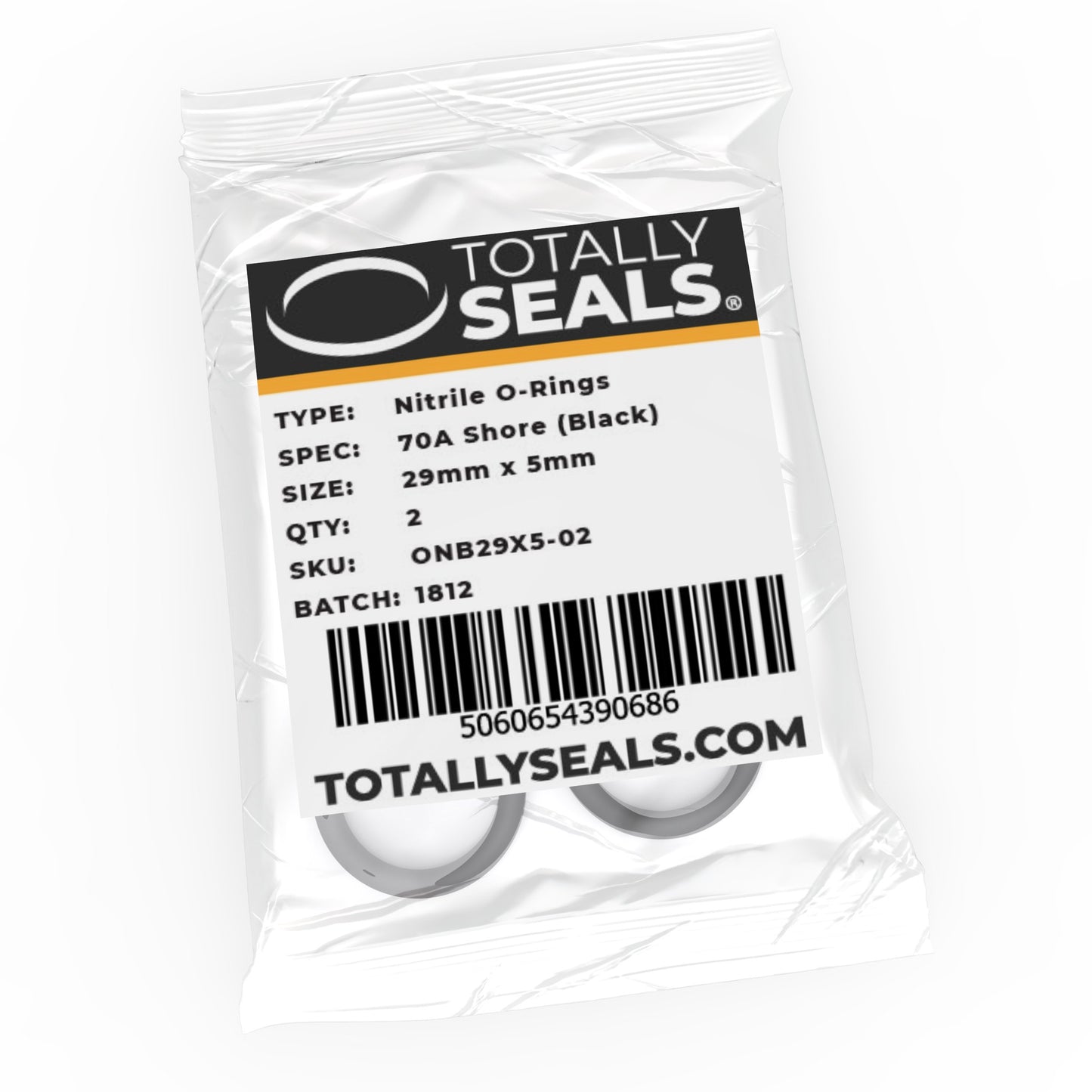 29mm x 5mm (39mm OD) Nitrile O-Rings - Totally Seals®