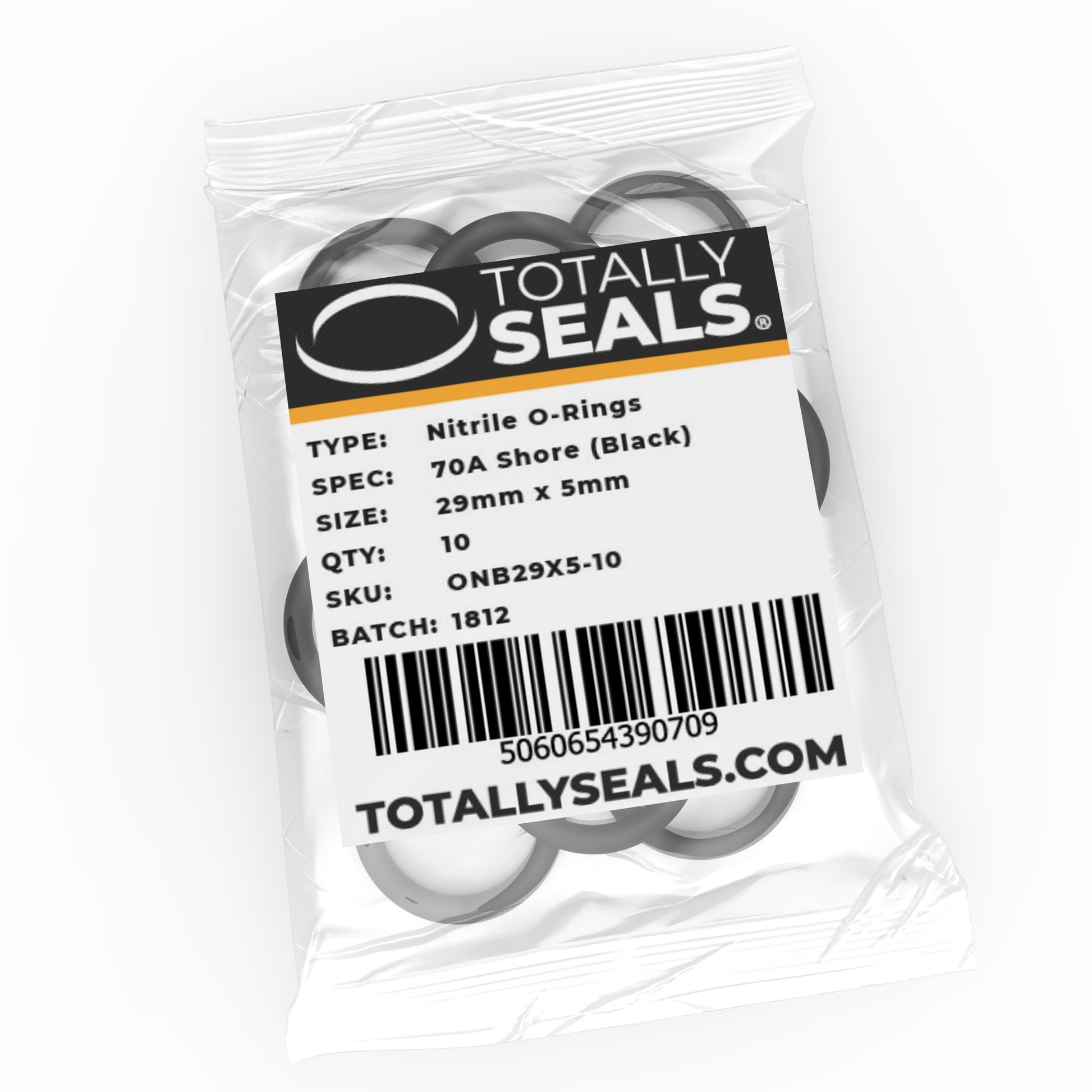 29mm x 5mm (39mm OD) Nitrile O-Rings - Totally Seals®