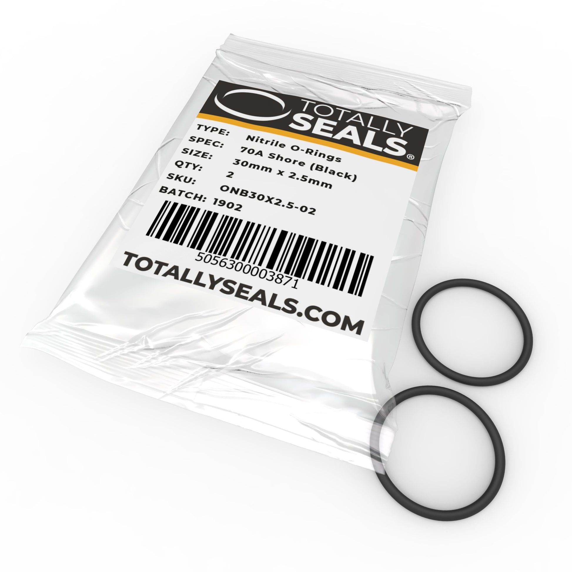 30mm x 2.5mm (35mm OD) Nitrile O-Rings - Totally Seals®