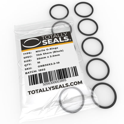 30mm x 2.5mm (35mm OD) Nitrile O-Rings - Totally Seals®