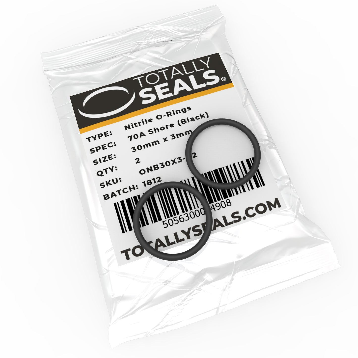 30mm x 3mm (36mm OD) Nitrile O-Rings - Totally Seals®