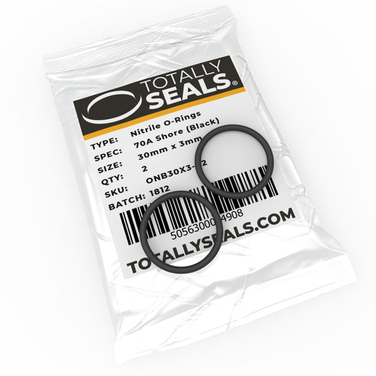30mm x 3mm (36mm OD) Nitrile O-Rings - Totally Seals®
