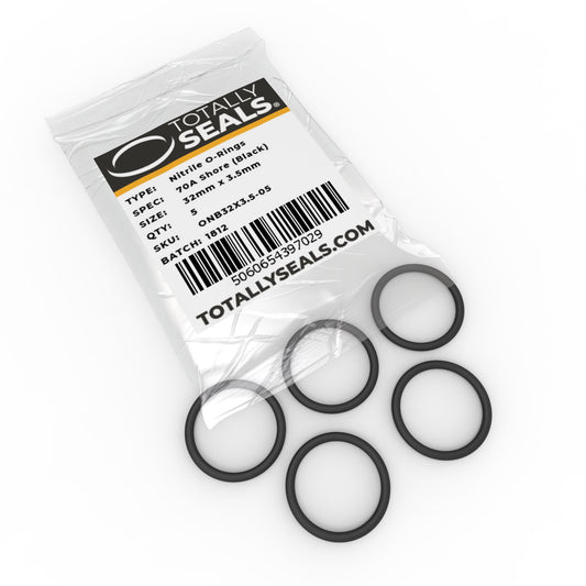 32mm x 3.5mm (39mm OD) Nitrile O-Rings - Totally Seals®