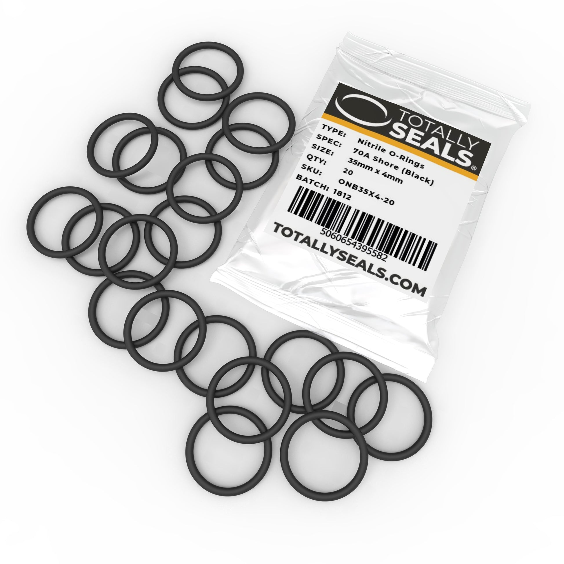 35mm x 4mm (43mm OD) Nitrile O-Rings - Totally Seals®