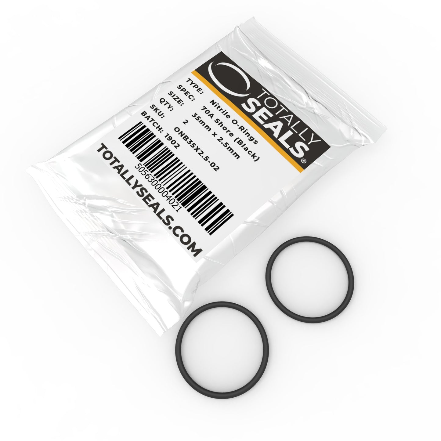 35mm x 2.5mm (40mm OD) Nitrile O-Rings - Totally Seals®