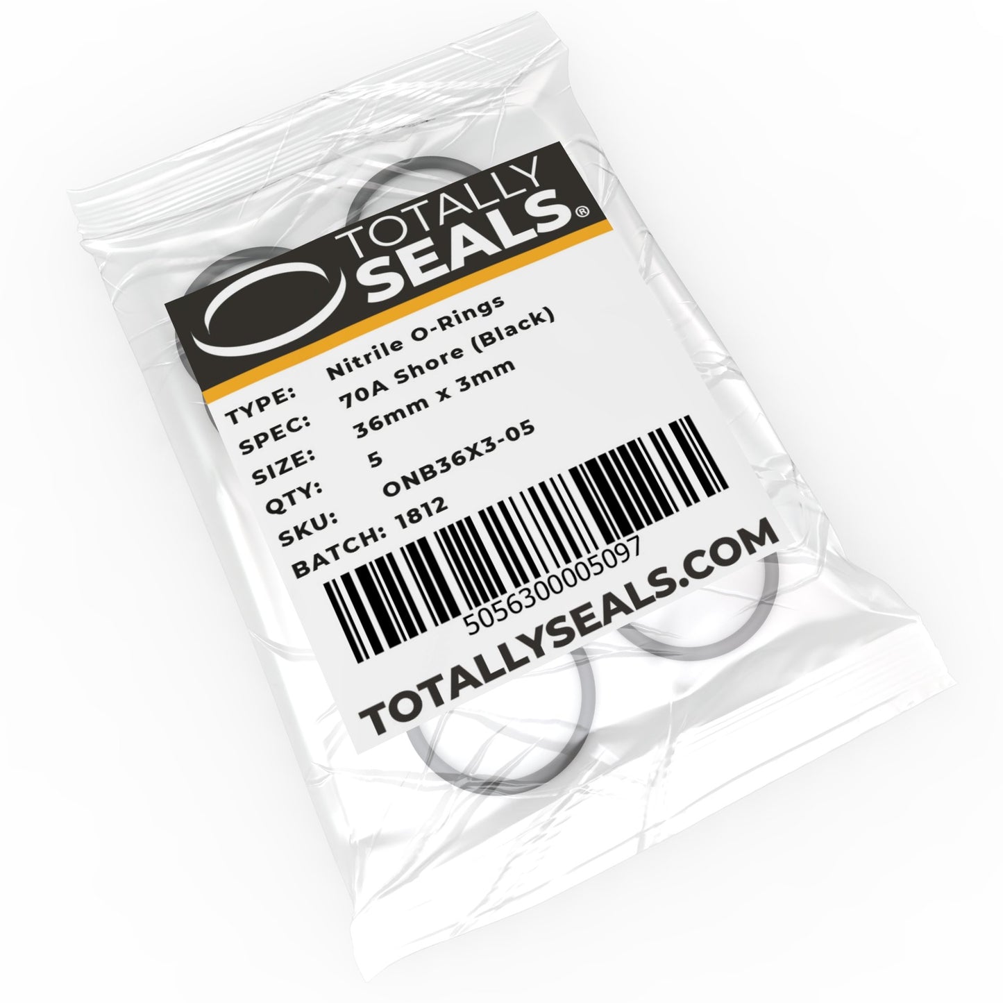 36mm x 3mm (42mm OD) Nitrile O-Rings - Totally Seals®