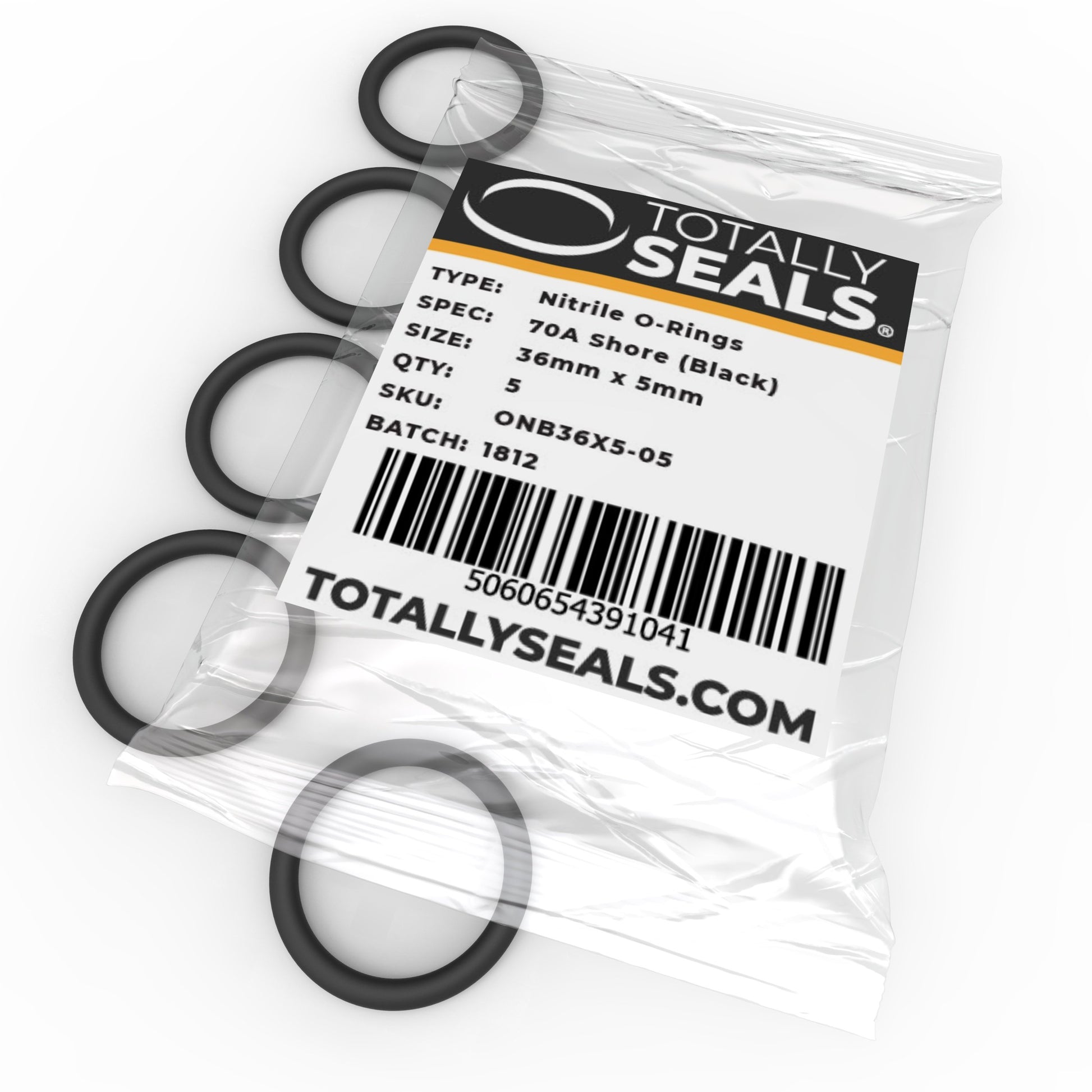 36mm x 5mm (46mm OD) Nitrile O-Rings - Totally Seals®