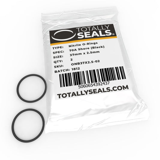 37mm x 2.5mm (42mm OD) Nitrile O-Rings - Totally Seals®