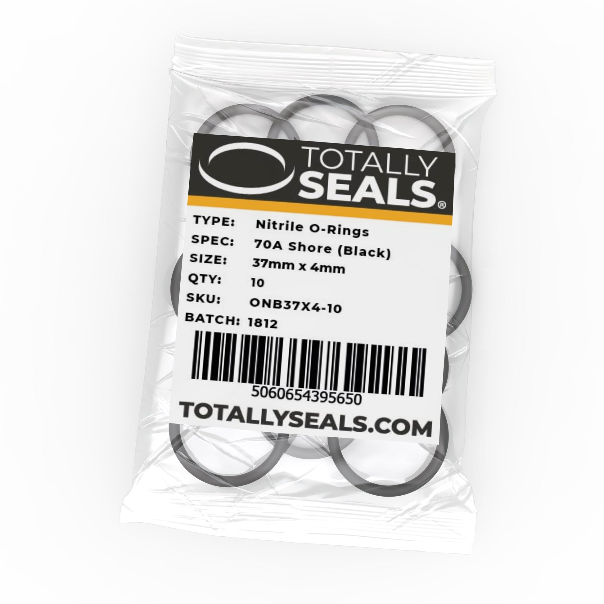 37mm x 4mm (45mm OD) Nitrile O-Rings - Totally Seals®