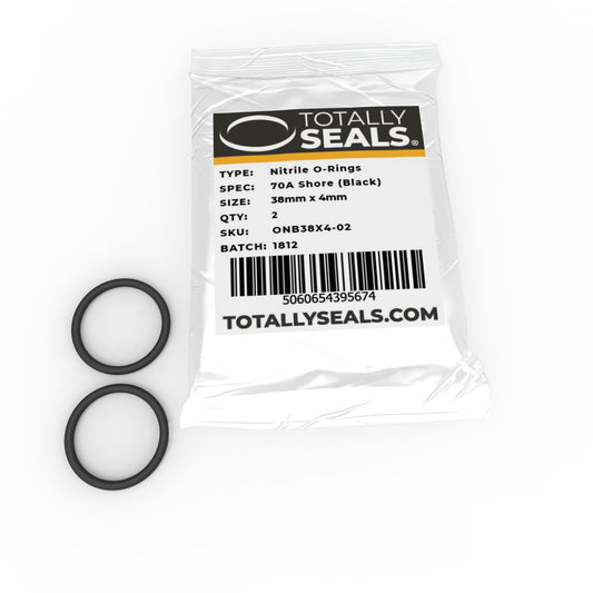 38mm x 4mm (46mm OD) Nitrile O-Rings - Totally Seals®