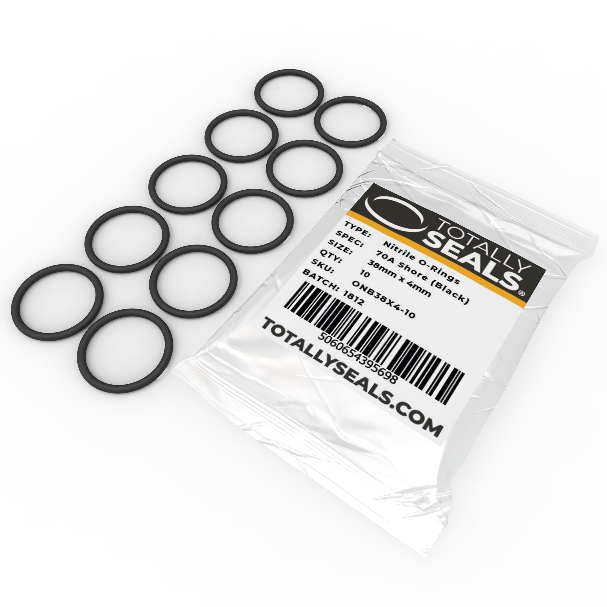 38mm x 4mm (46mm OD) Nitrile O-Rings - Totally Seals®
