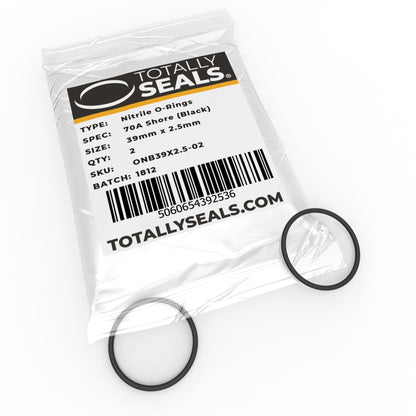 39mm x 2.5mm (44mm OD) Nitrile O-Rings - Totally Seals®