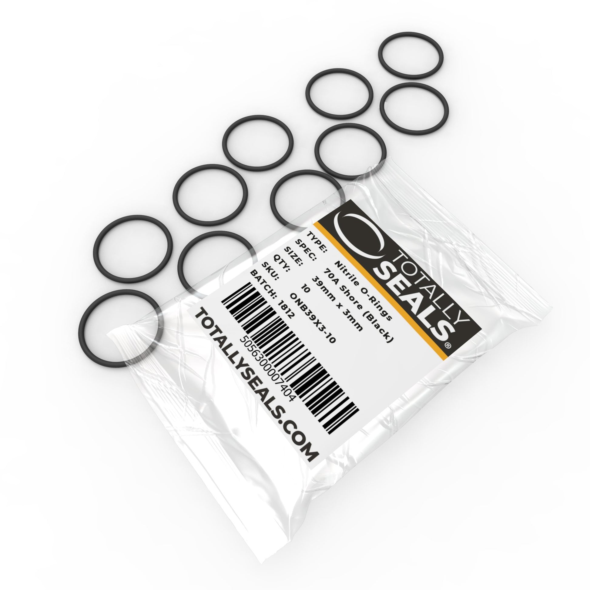 39mm x 3mm (45mm OD) Nitrile O-Rings - Totally Seals®