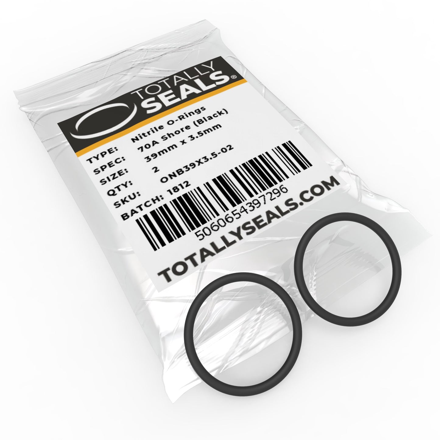 39mm x 3.5mm (46mm OD) Nitrile O-Rings - Totally Seals®