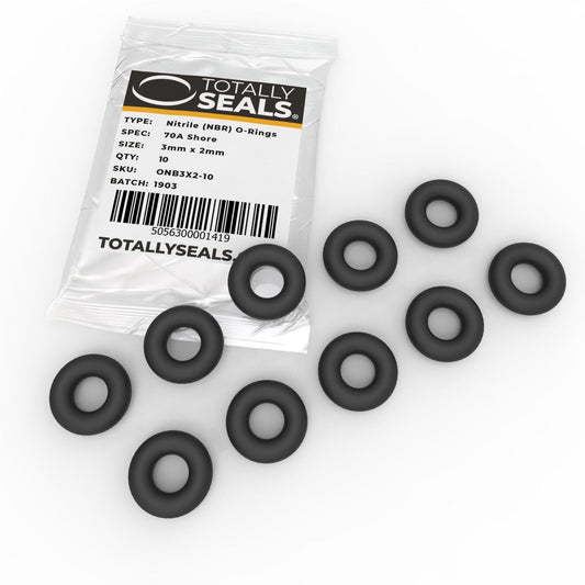 3mm x 2mm (7mm OD) Nitrile O-Rings - Totally Seals®