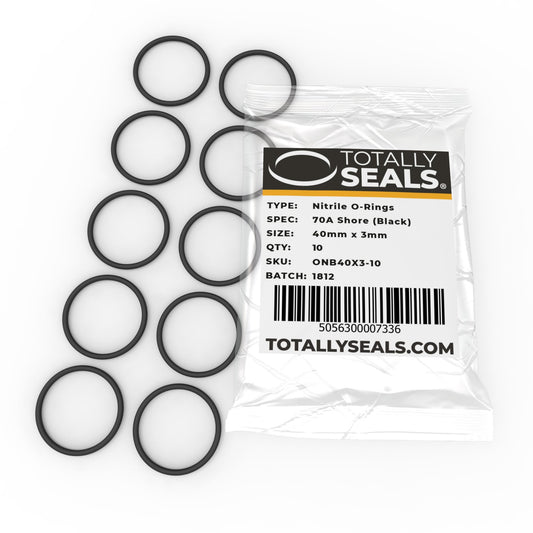 40mm x 3mm (46mm OD) Nitrile O-Rings - Totally Seals®