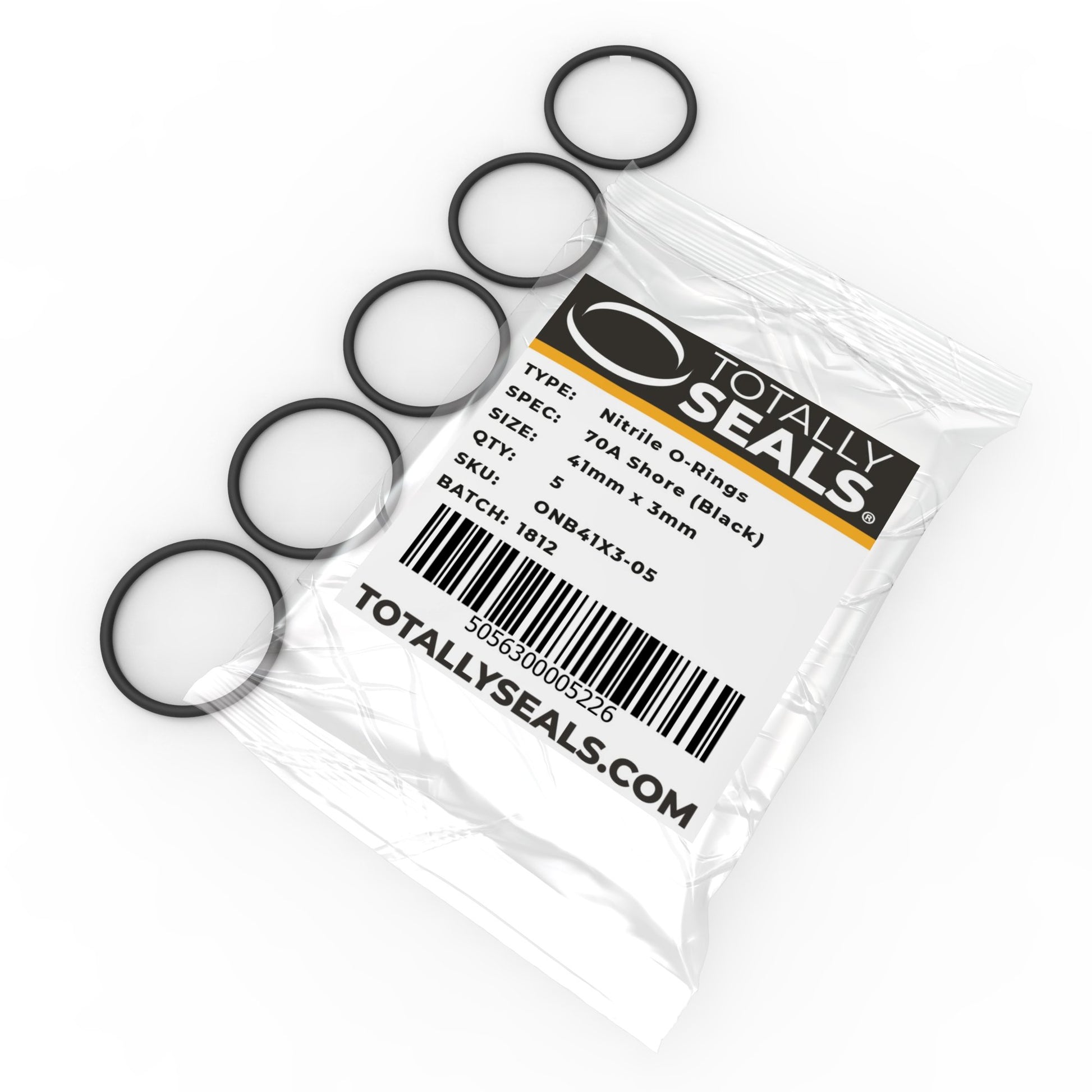 41mm x 3mm (47mm OD) Nitrile O-Rings - Totally Seals®