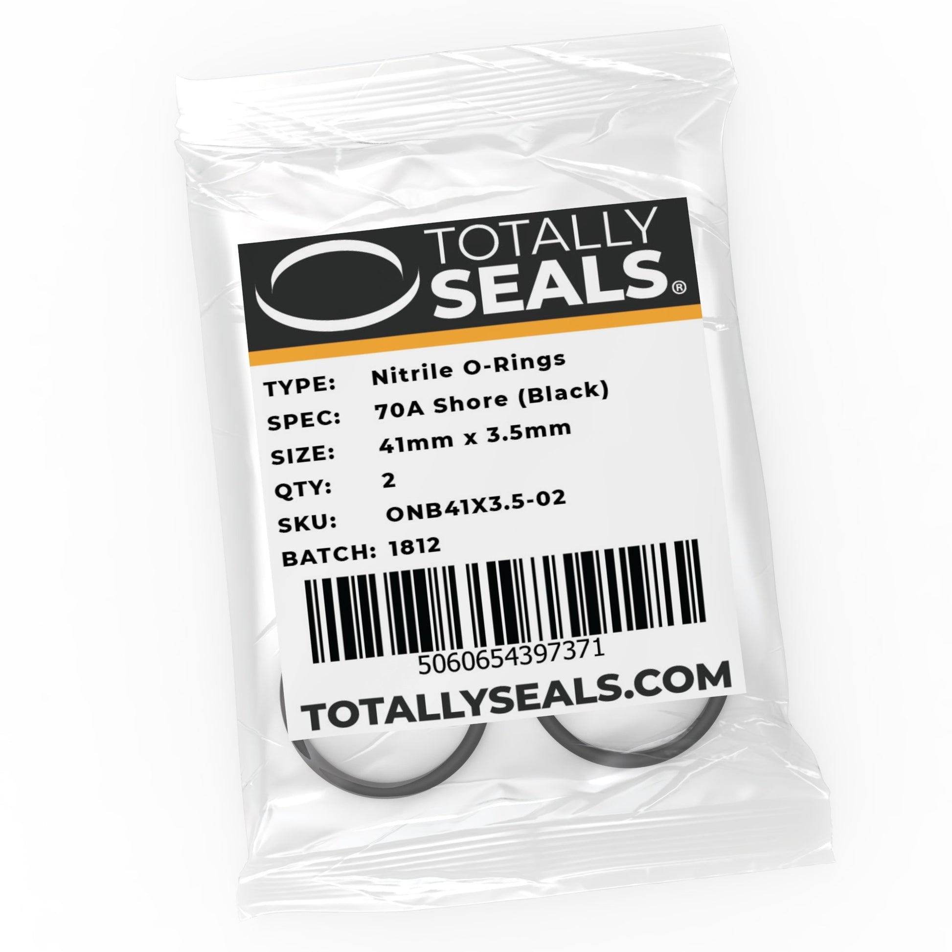 41mm x 3.5mm (48mm OD) Nitrile O-Rings - Totally Seals®