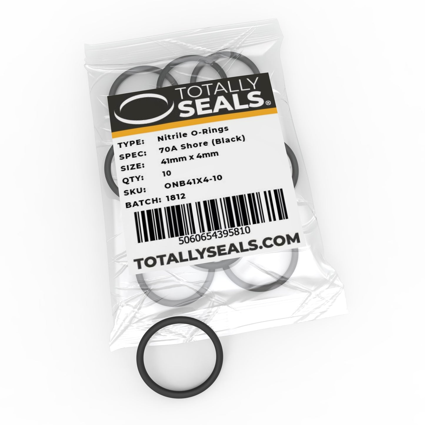 41mm x 4mm (49mm OD) Nitrile O-Rings - Totally Seals®