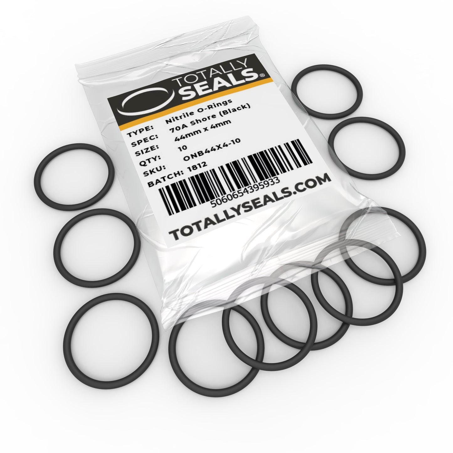 44mm x 4mm (52mm OD) Nitrile O-Rings - Totally Seals®