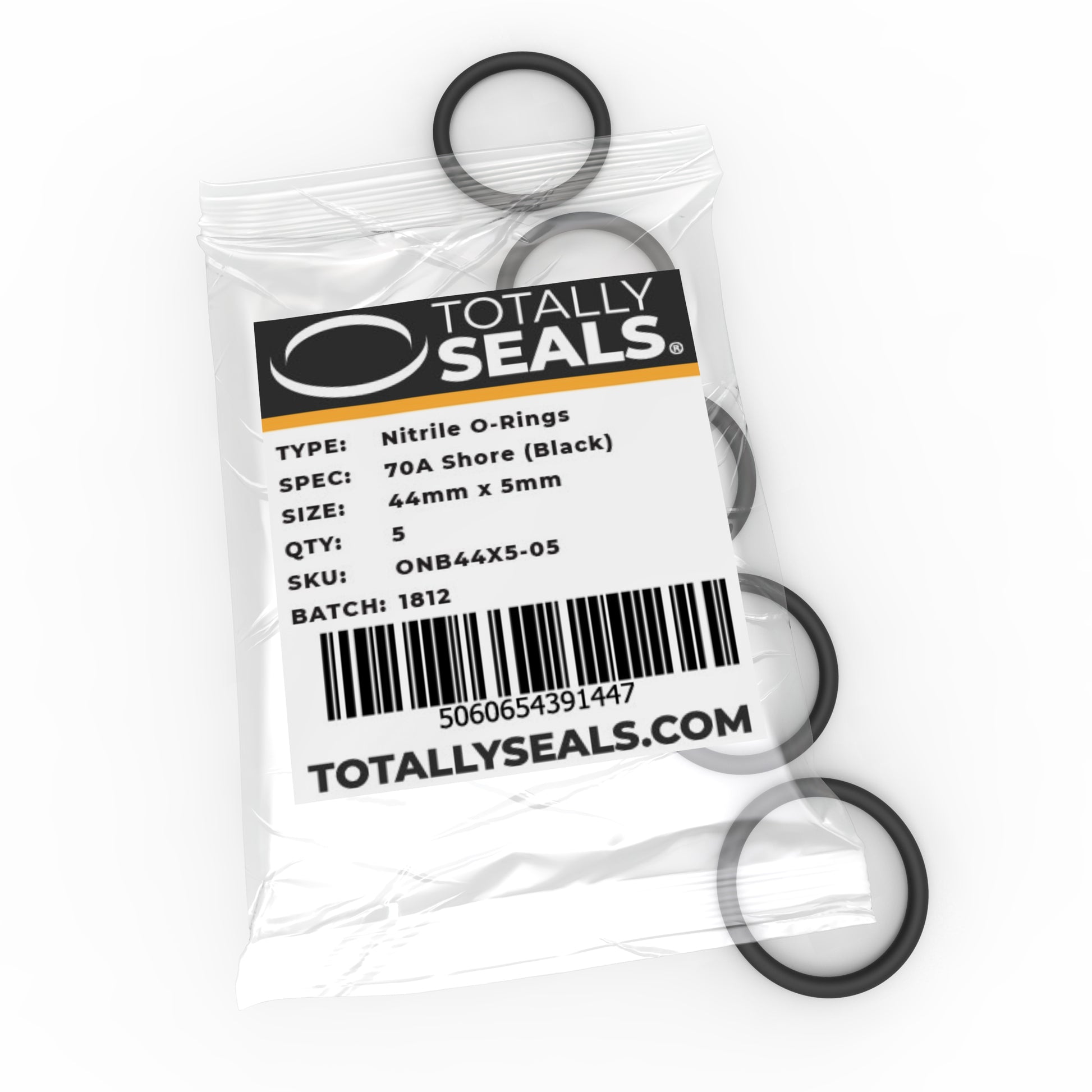 44mm x 5mm (54mm OD) Nitrile O-Rings - Totally Seals®