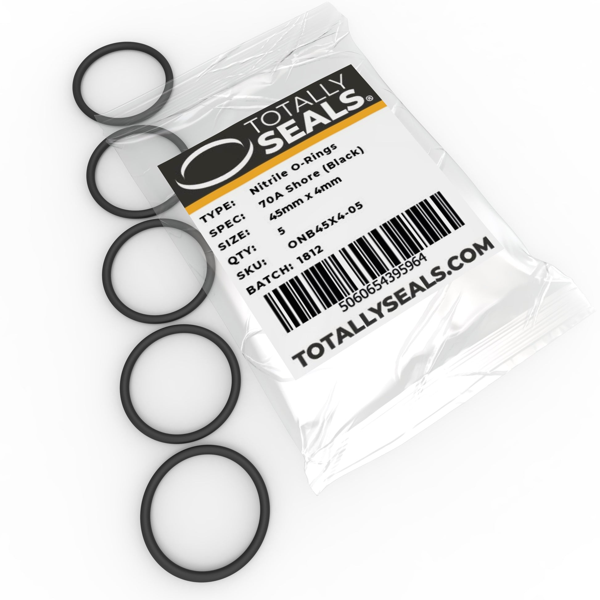 45mm x 4mm (53mm OD) Nitrile O-Rings - Totally Seals®