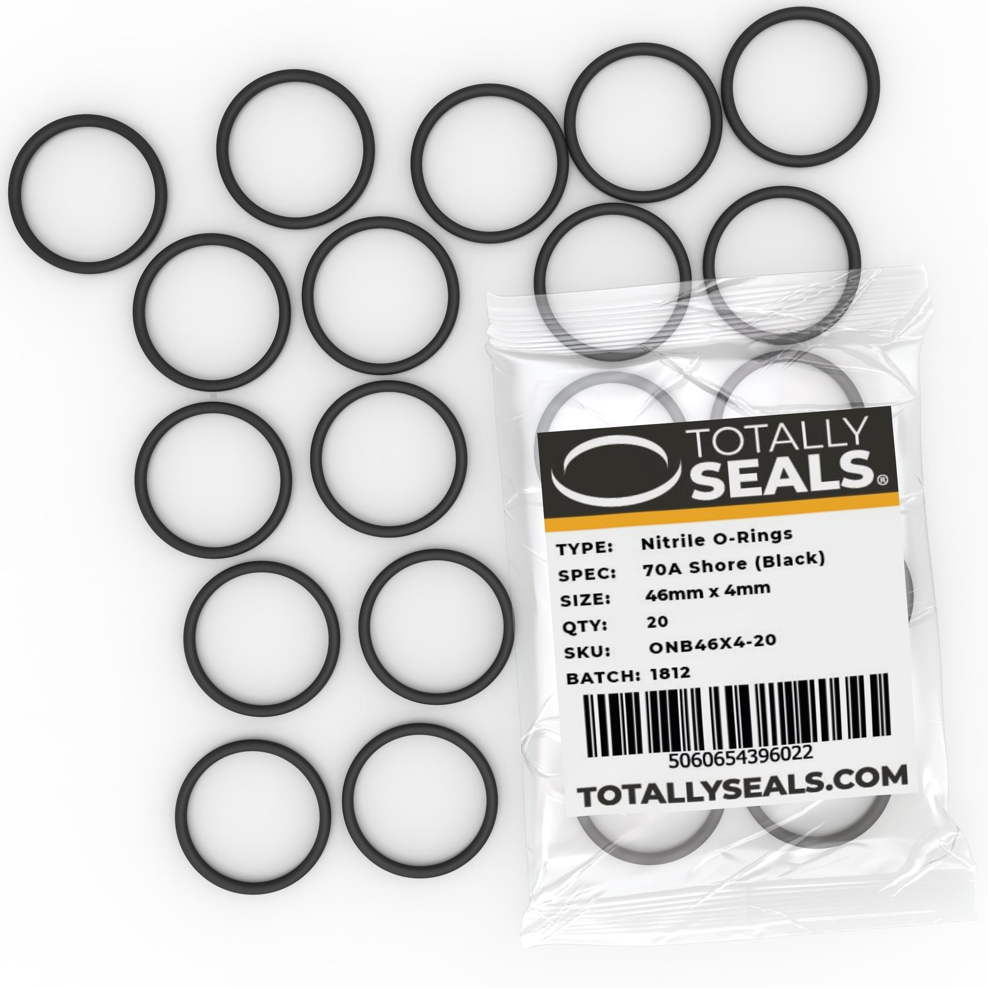 46mm x 4mm (54mm OD) Nitrile O-Rings - Totally Seals®