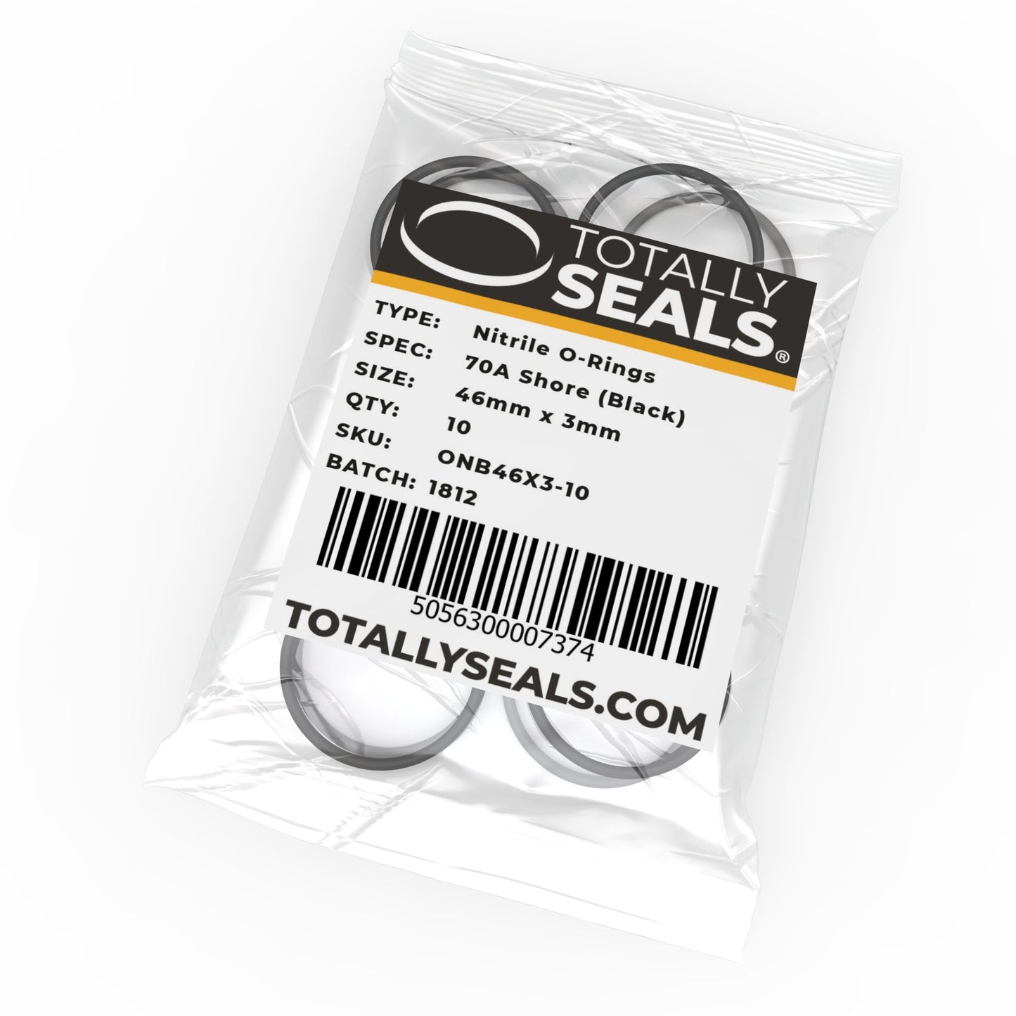 46mm x 3mm (52mm OD) Nitrile O-Rings - Totally Seals®