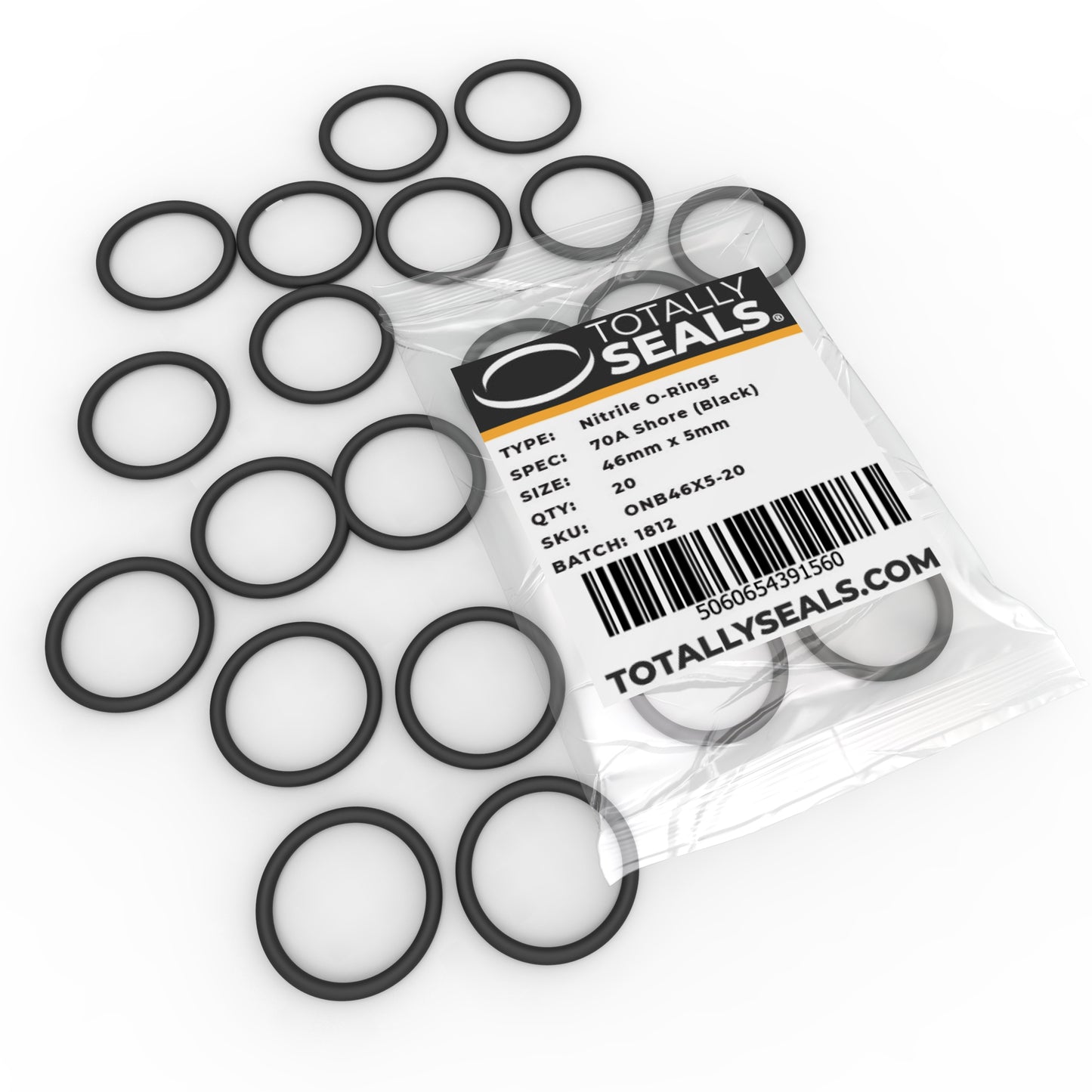 46mm x 5mm (56mm OD) Nitrile O-Rings - Totally Seals®
