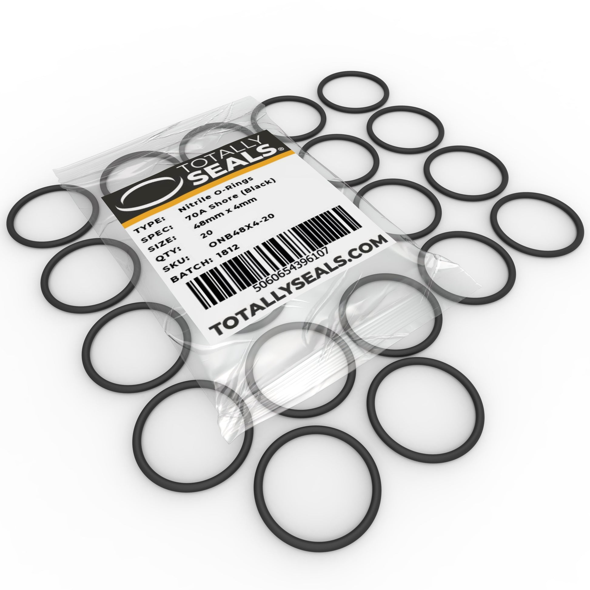 48mm x 4mm (56mm OD) Nitrile O-Rings - Totally Seals®