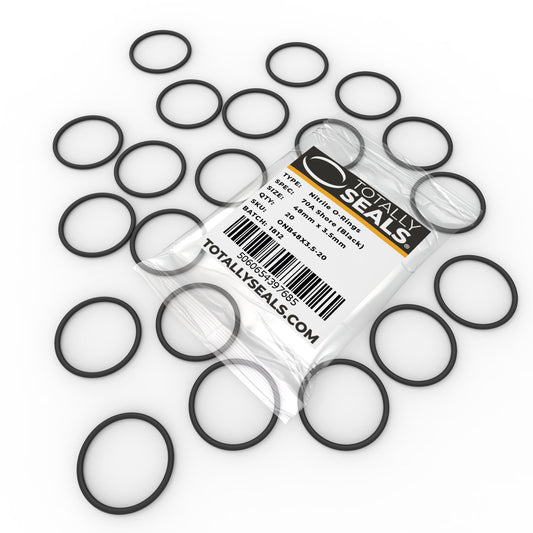 48mm x 3.5mm (55mm OD) Nitrile O-Rings - Totally Seals®