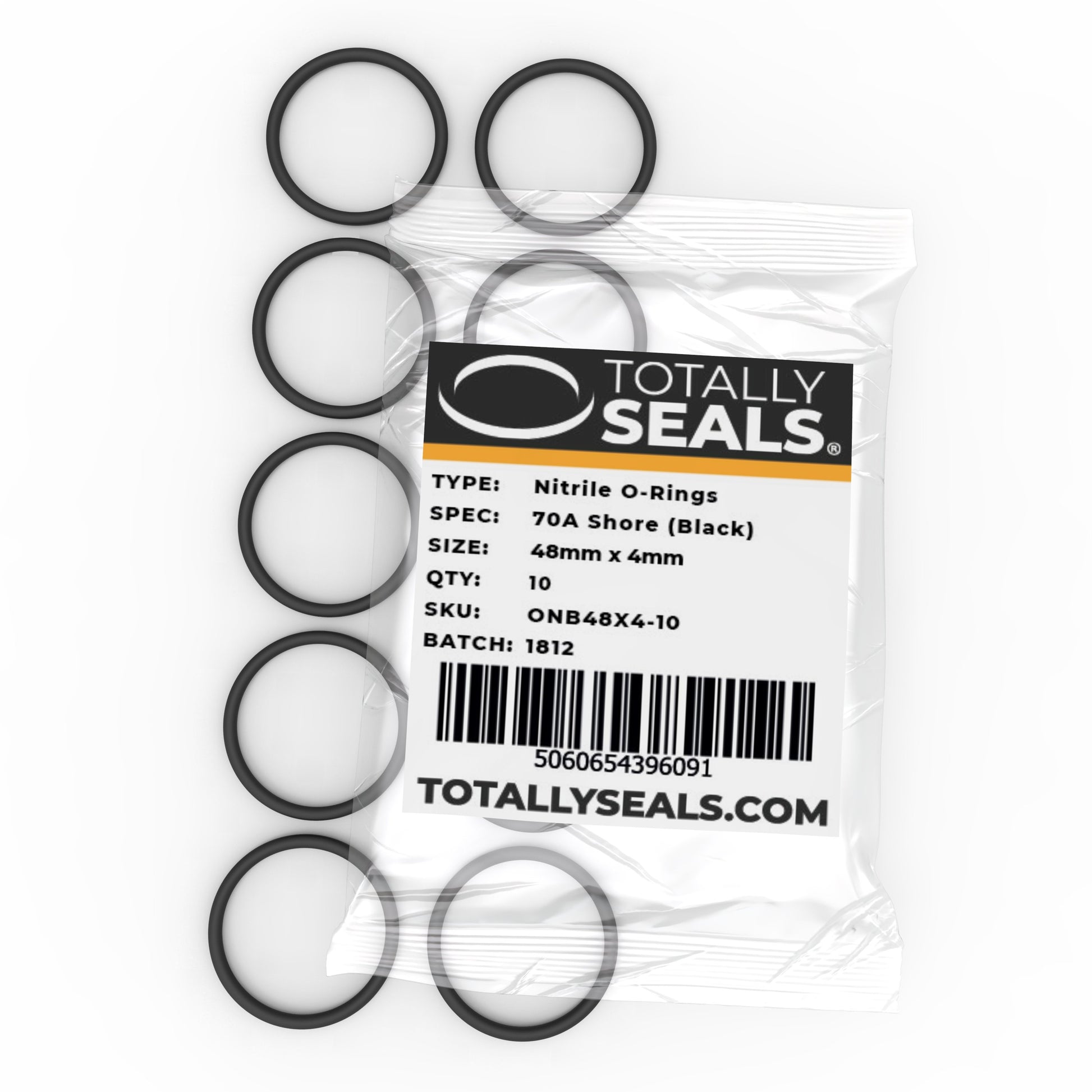 48mm x 4mm (56mm OD) Nitrile O-Rings - Totally Seals®