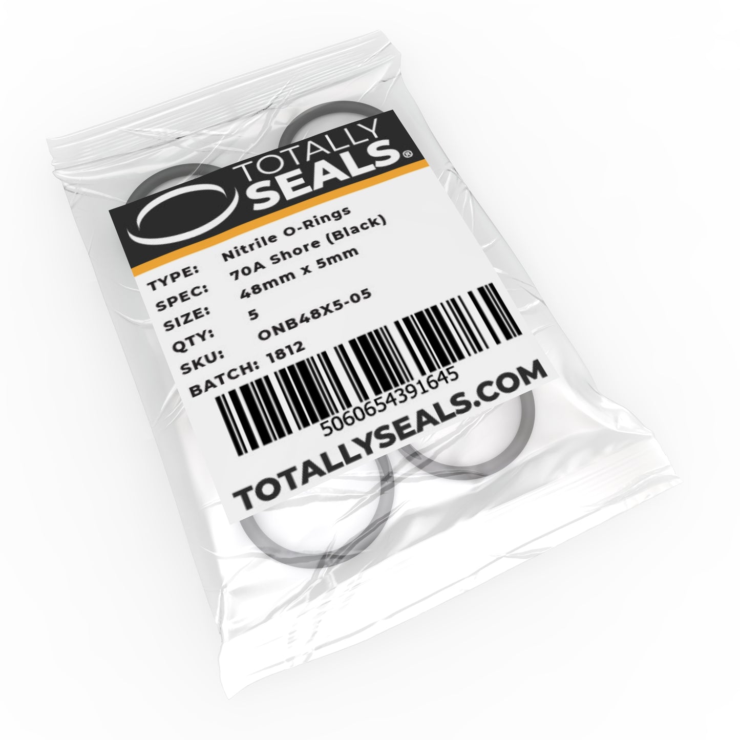 48mm x 5mm (58mm OD) Nitrile O-Rings - Totally Seals®