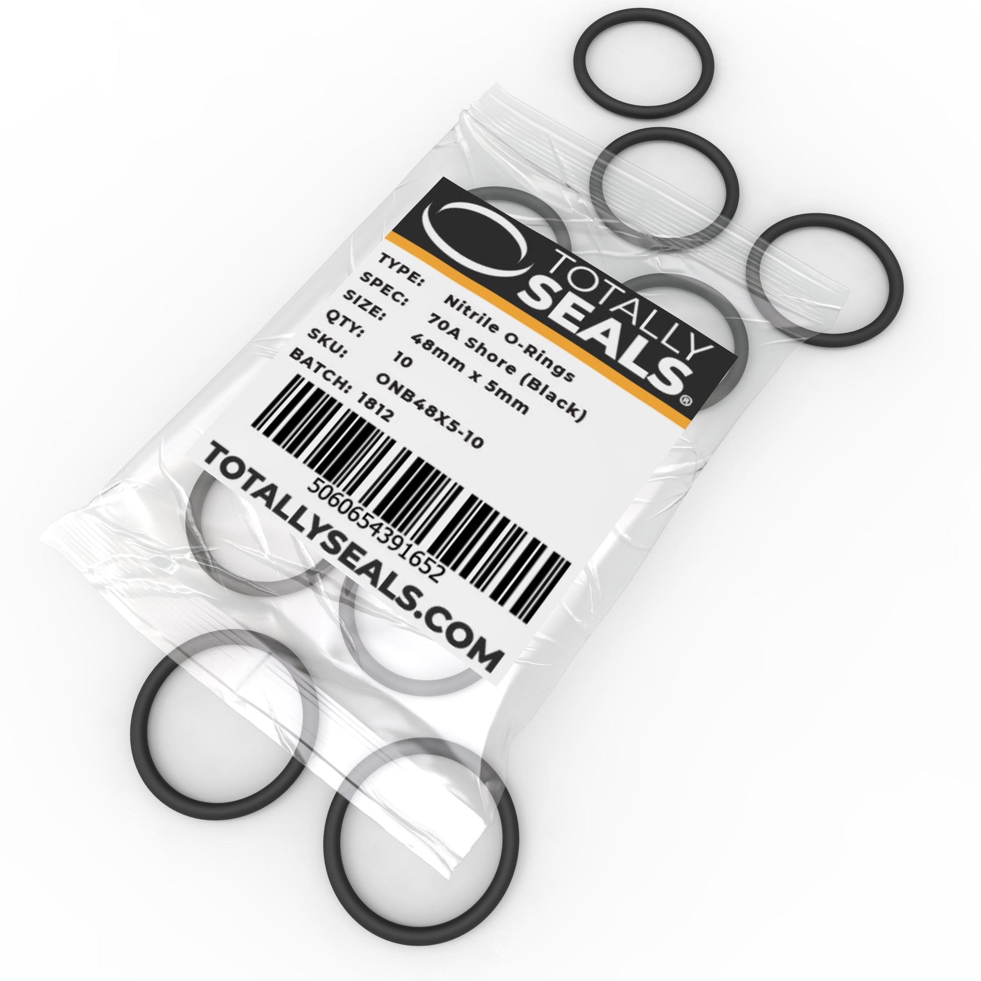 48mm x 5mm (58mm OD) Nitrile O-Rings - Totally Seals®