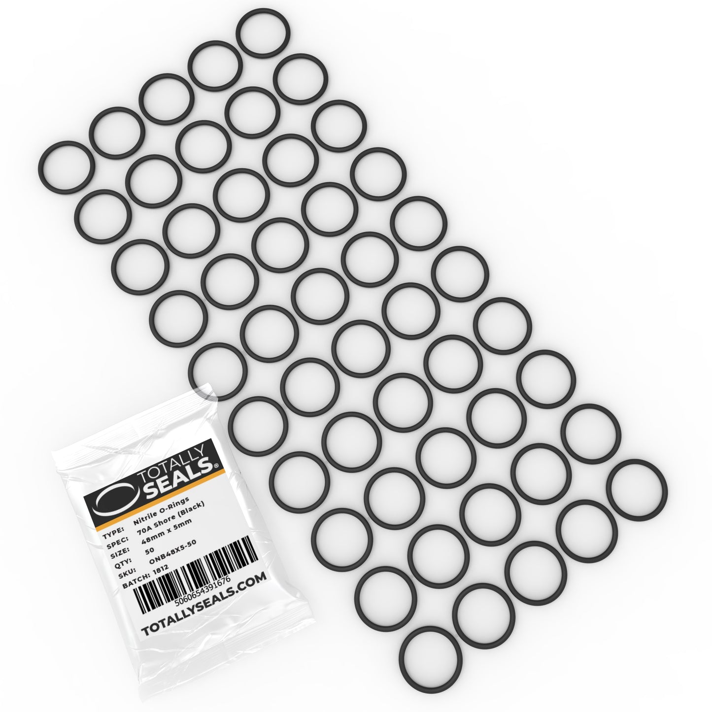 48mm x 5mm (58mm OD) Nitrile O-Rings - Totally Seals®