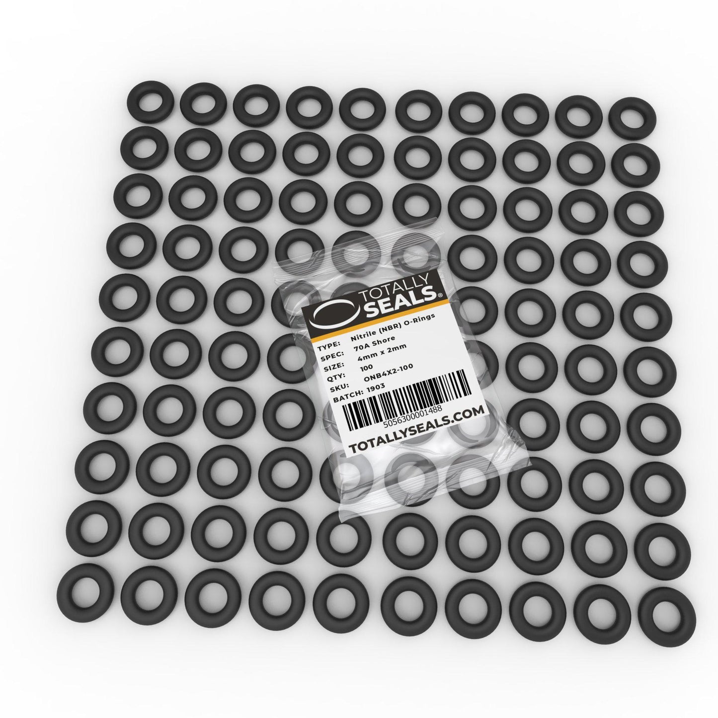 4mm x 2mm (8mm OD) Nitrile O-Rings - Totally Seals®