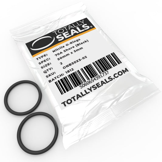 50mm x 5mm (60mm OD) Nitrile O-Rings - Totally Seals®