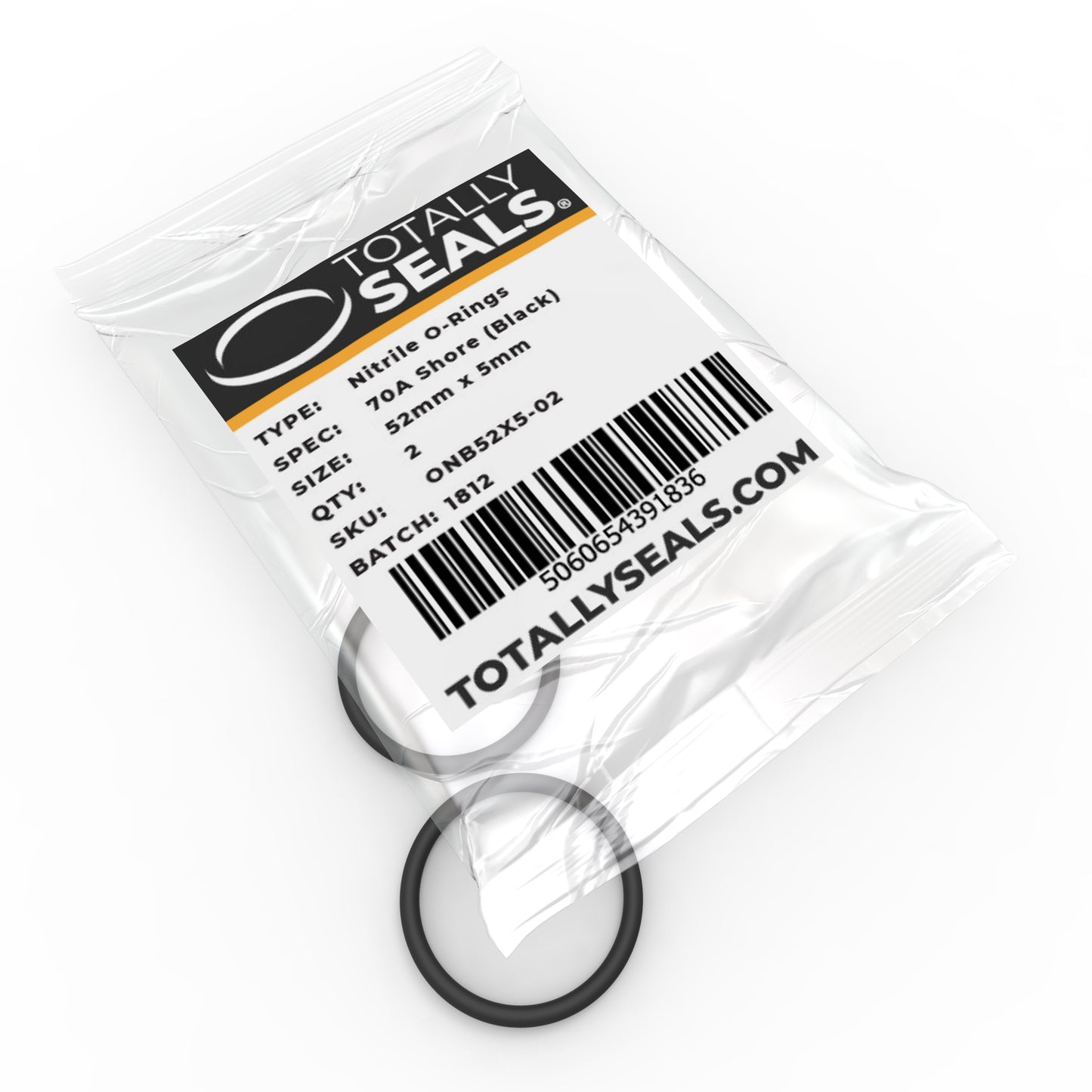 52mm x 5mm (62mm OD) Nitrile O-Rings - Totally Seals®