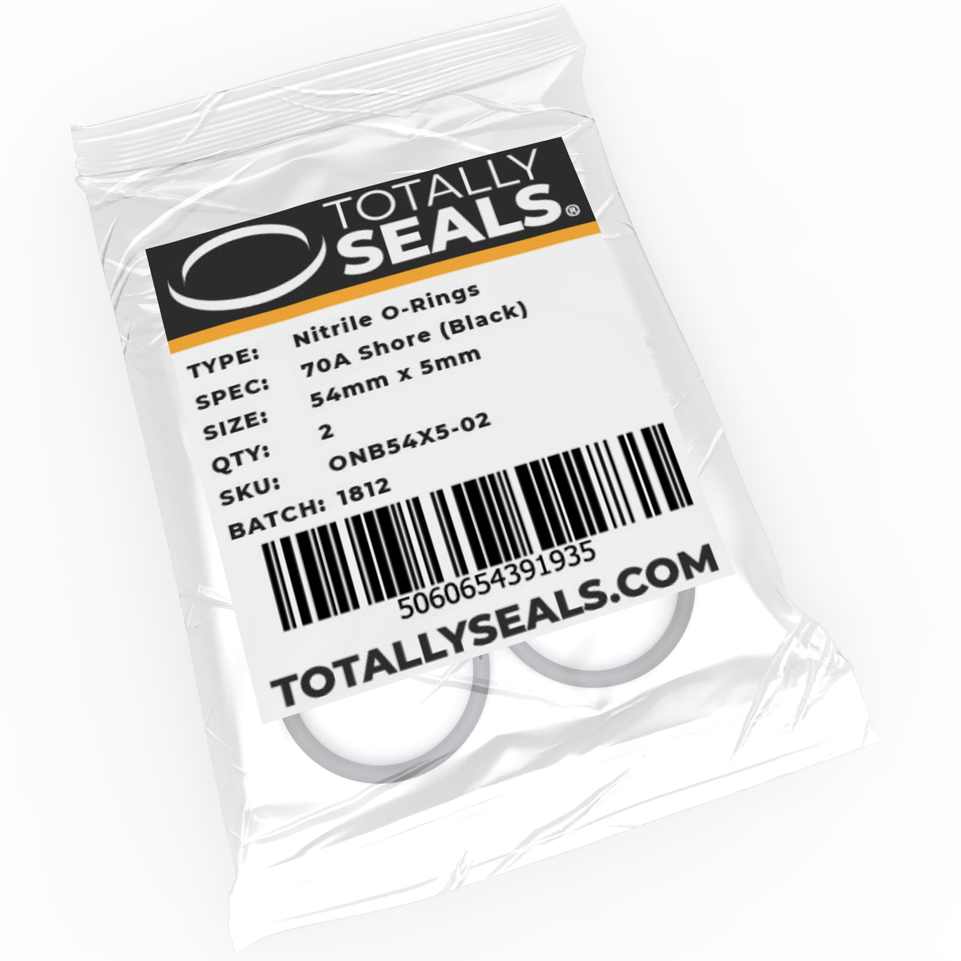 54mm x 5mm (64mm OD) Nitrile O-Rings - Totally Seals®