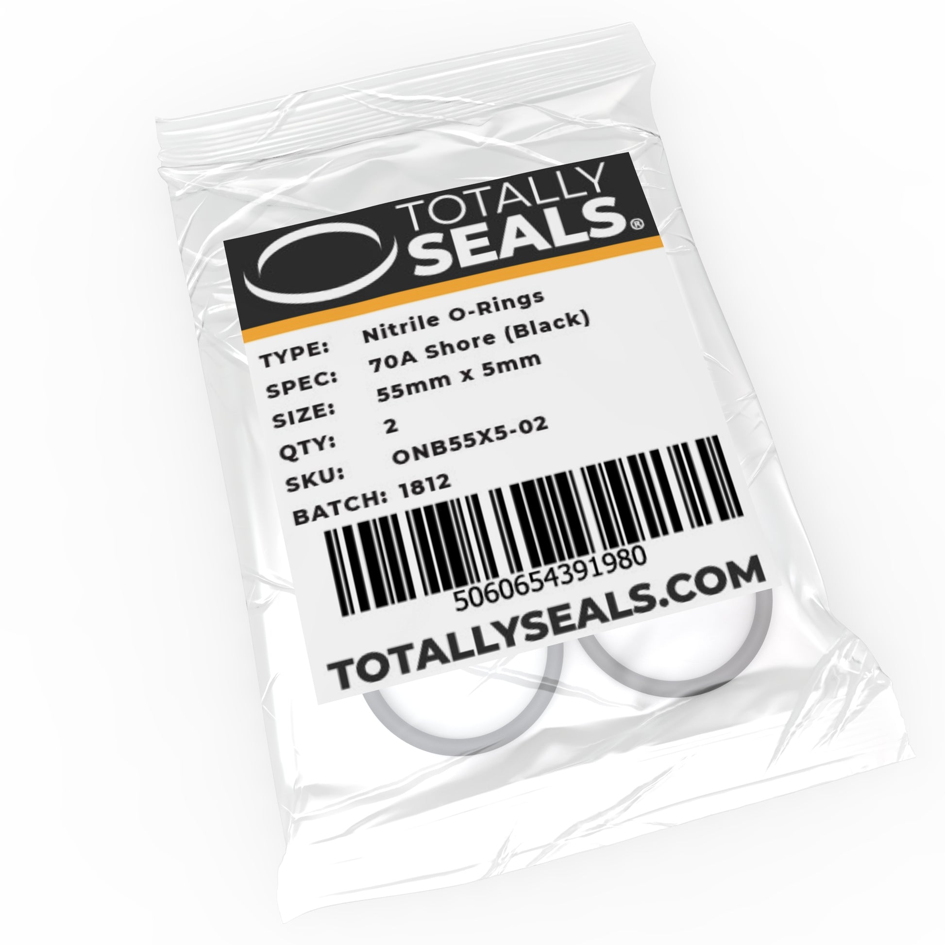 55mm x 5mm (65mm OD) Nitrile O-Rings - Totally Seals®