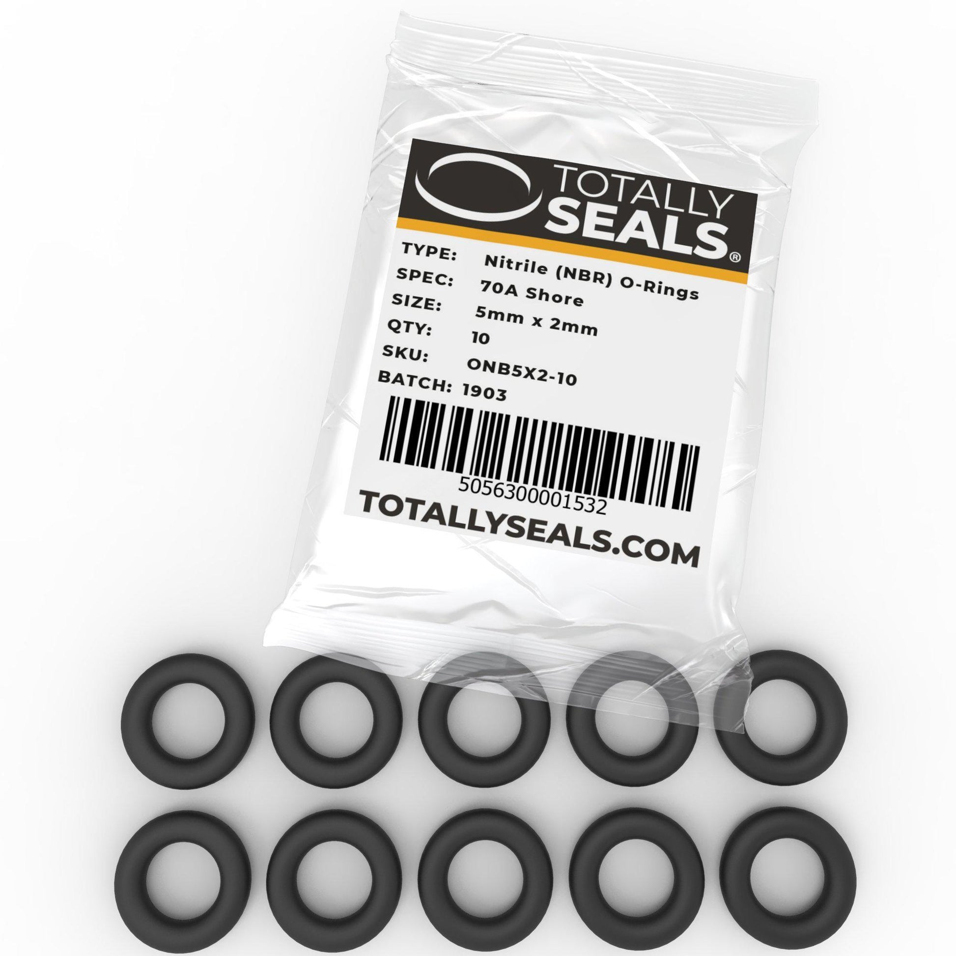 5mm x 2mm (9mm OD) Nitrile O-Rings - Totally Seals®