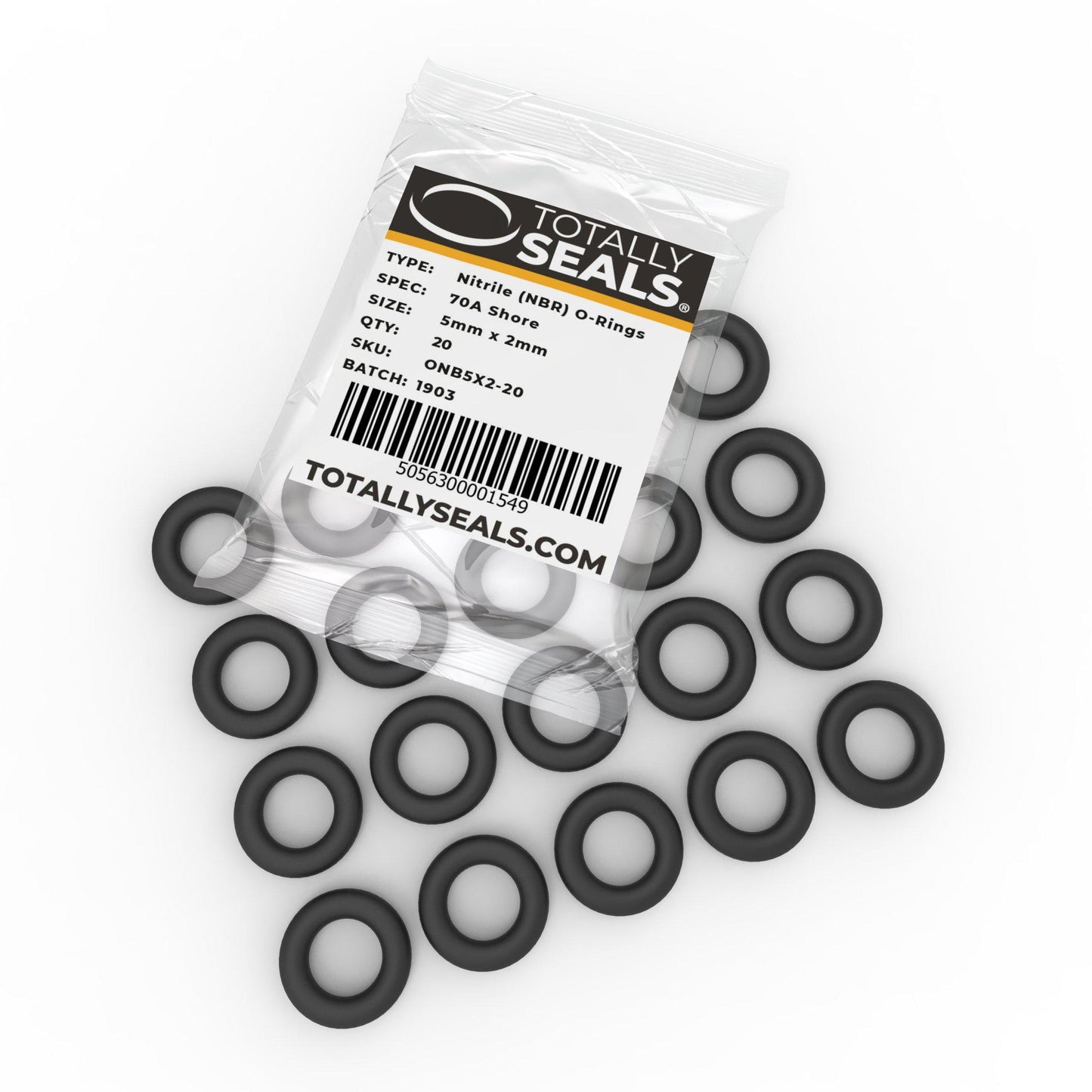 5mm x 2mm (9mm OD) Nitrile O-Rings - Totally Seals®