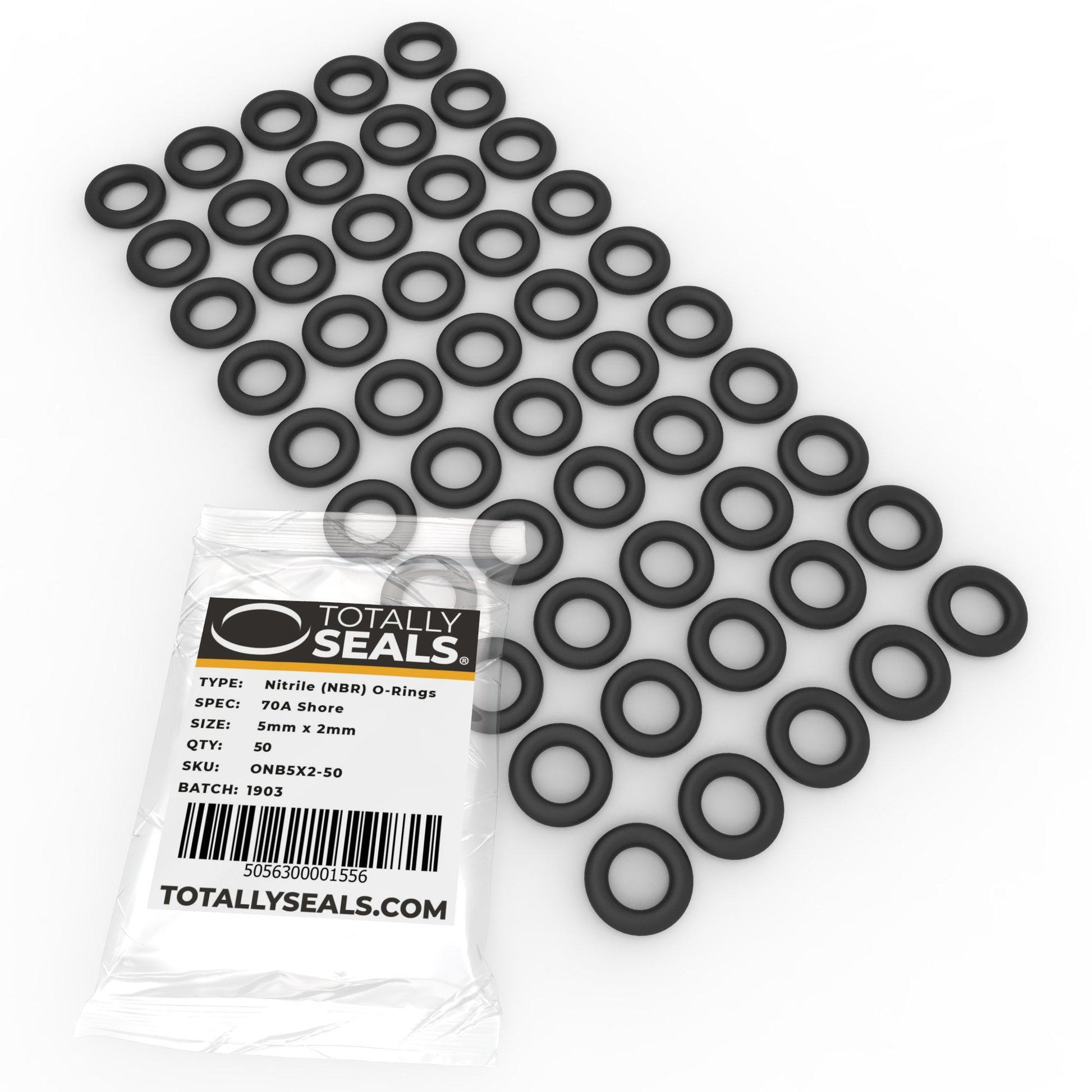 5mm x 2mm (9mm OD) Nitrile O-Rings - Totally Seals®